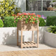 VIDAXL -Pflanzer mit Regal 54x54x81 cm Festkiefer