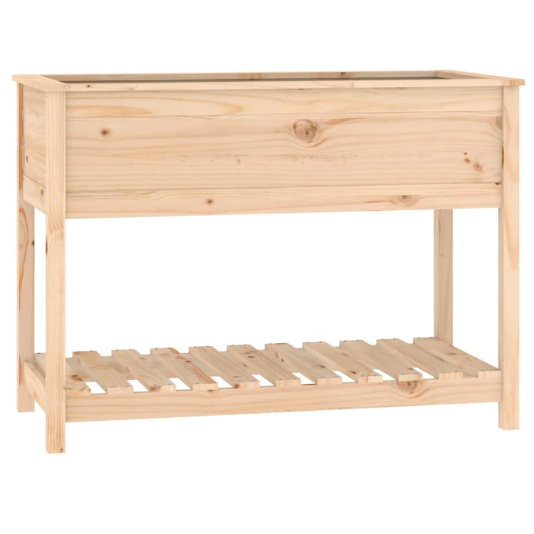 VIDAXL -Pflanzer mit Regal 111,5 x 54x81 cm Festkiefer