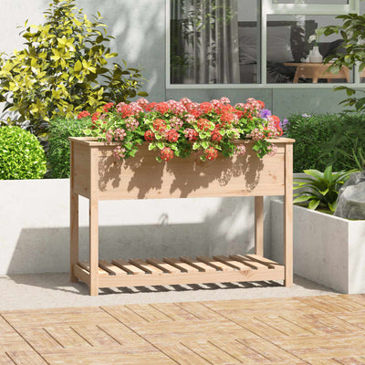 VIDAXL -Pflanzer mit Regal 111,5 x 54x81 cm Festkiefer