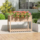 VIDAXL -Pflanzer mit Regal 111,5 x 54x81 cm Festkiefer