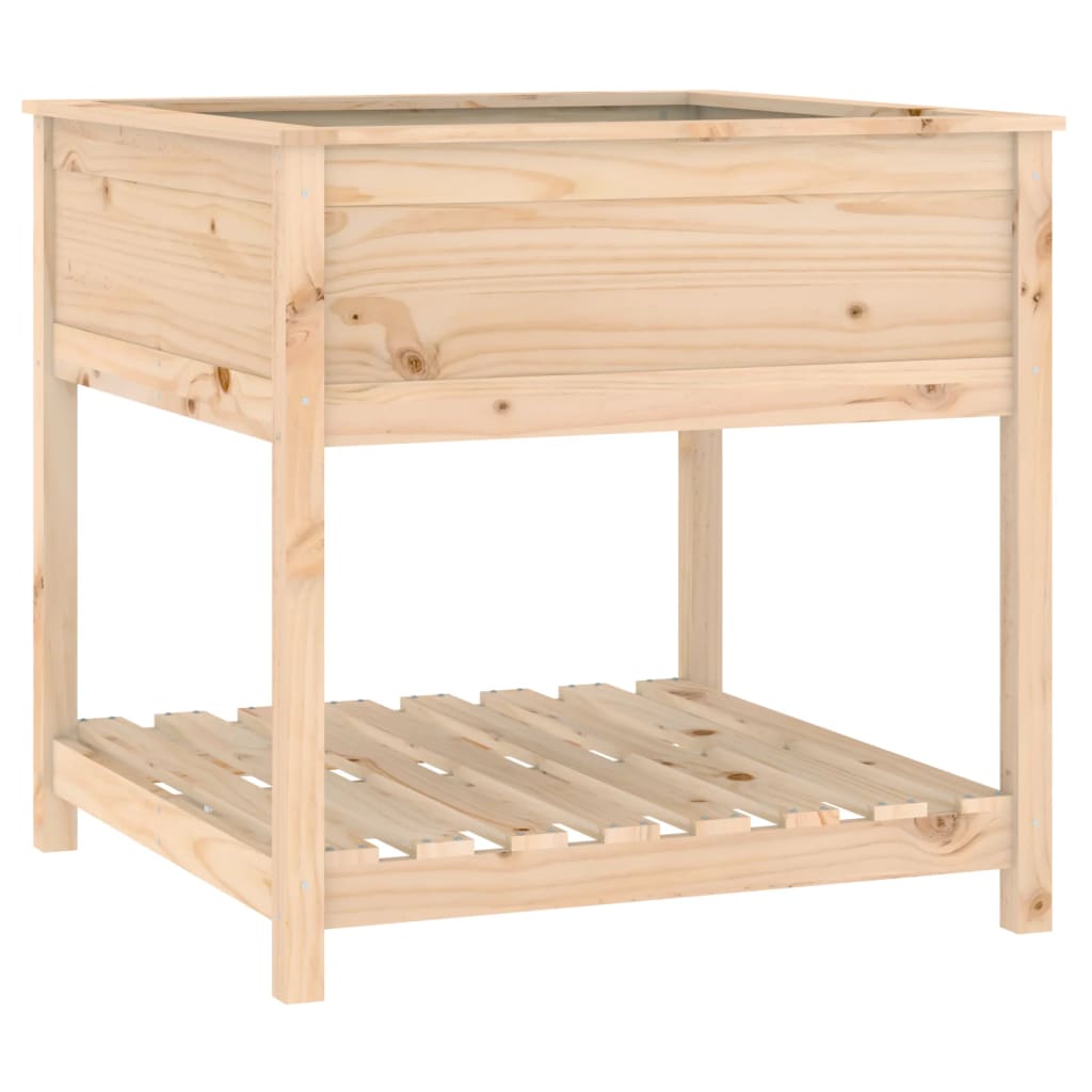 VIDAXL -Pflanzer mit Regal 82,5 x 82,5 x 81 cm Festkiefer