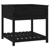 VIDAXL -Pflanzer mit Regal 82,5 x 82,5 x 81 cm Festkiefer Pine Schwarz