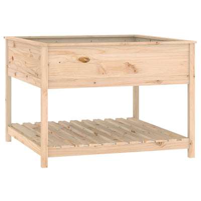 VIDAXL -Pflanzer mit Regal 111.5x111.5x81 cm Festkiefer