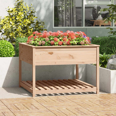 VIDAXL -Pflanzer mit Regal 111.5x111.5x81 cm Festkiefer