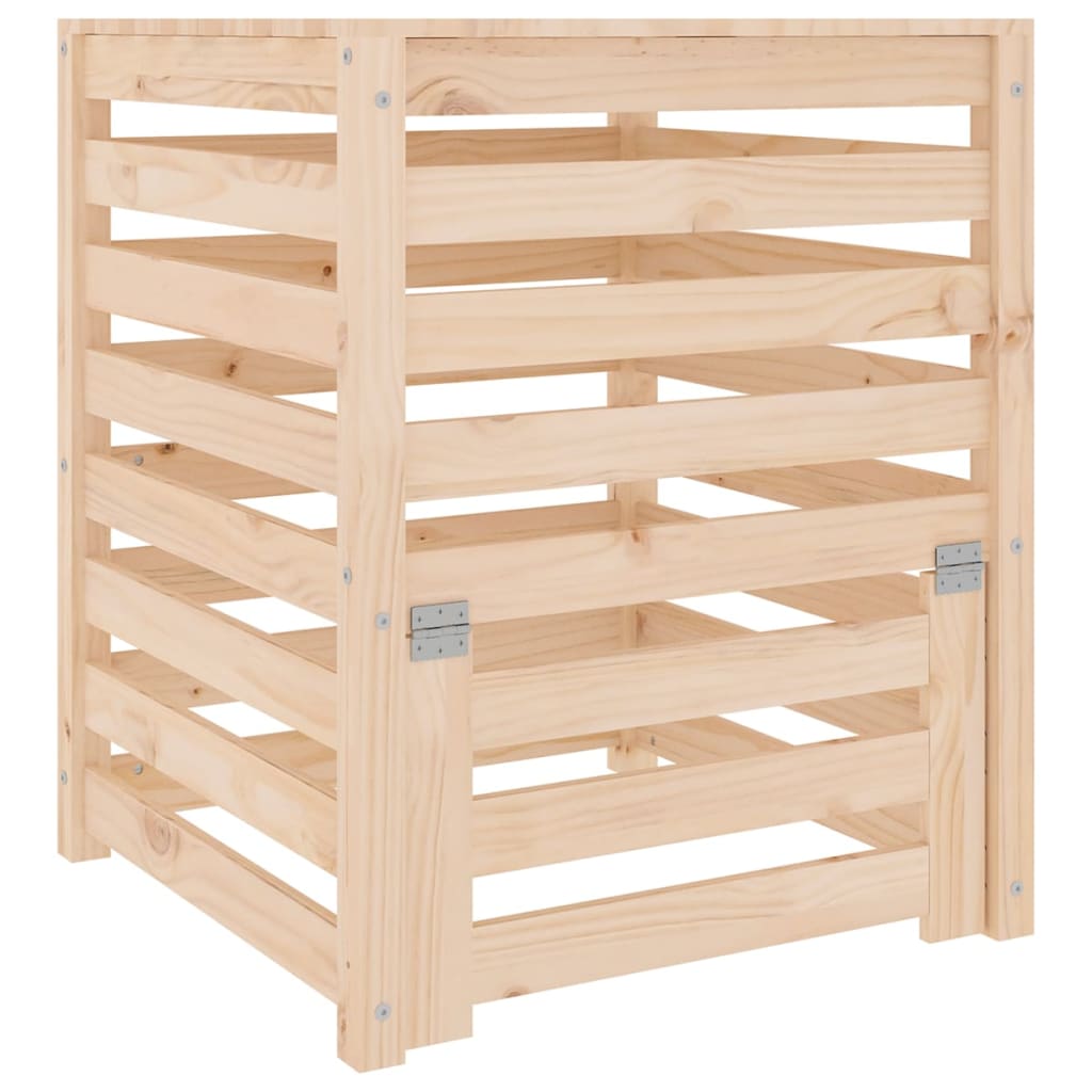 VIDAXL -Kompost -Bin 63.5x63.5x77,5 cm Festkiefer