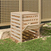 VIDAXL -Kompost -Bin 63.5x63.5x77,5 cm Festkiefer
