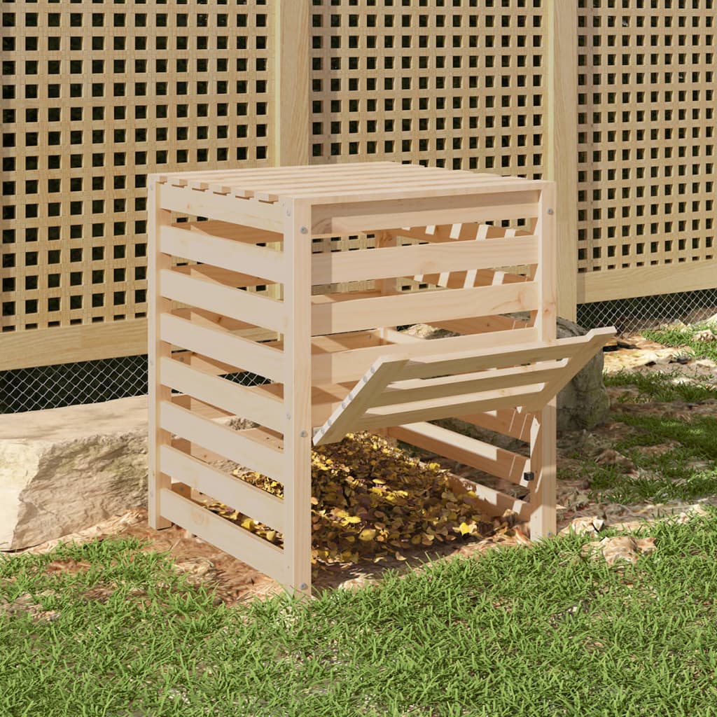 VIDAXL -Kompost -Bin 63.5x63.5x77,5 cm Festkiefer