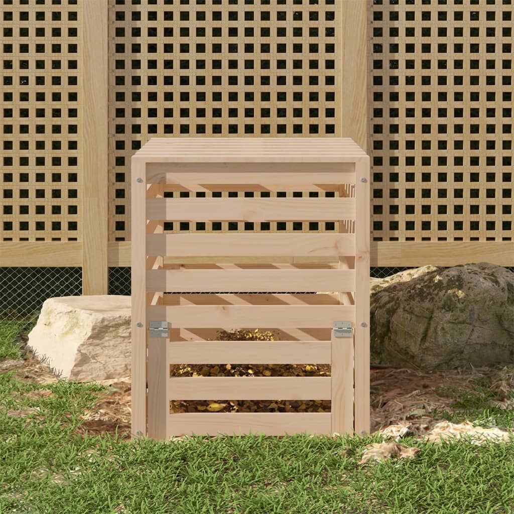 VIDAXL -Kompost -Bin 63.5x63.5x77,5 cm Festkiefer