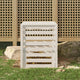 VIDAXL -Kompostbehälter 63.5x63.5x77,5 cm Festkiefer weiß