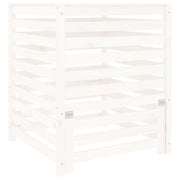 VIDAXL -Kompostbehälter 82.5x82.5x99,5 cm Festkiefern Weiß Weiß - afbeelding 2