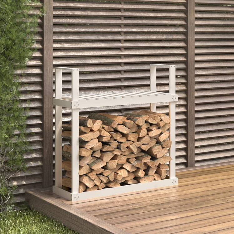 VIDAXL -Kamin 110x35x108,5 cm Festkiefer weiß