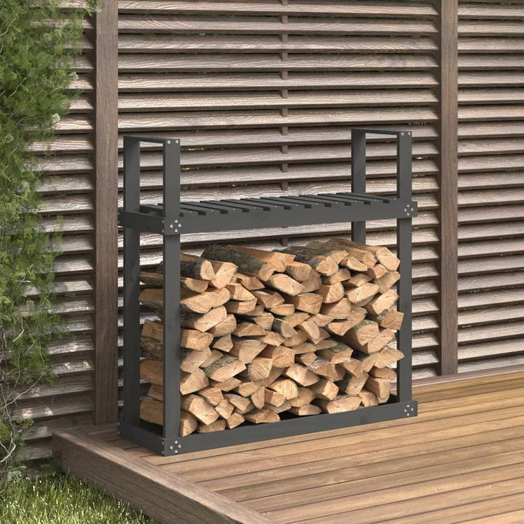 Vidaxl -Kamin 110x35x108,5 cm Festkiefergrau