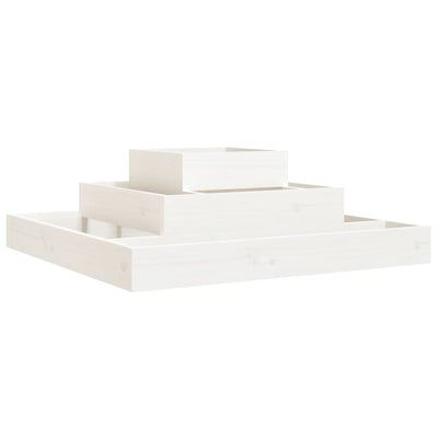 VIDAXL -Planungsbox 80x80x27 cm Festkiefer weiß