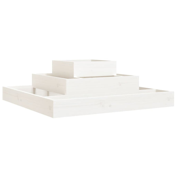 VIDAXL -Planungsbox 80x80x27 cm Festkiefer weiß