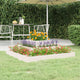 VIDAXL -Planungsbox 80x80x27 cm Festkiefer weiß