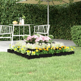 Vidaxl -Pflanzer Big 110x110x27 cm Festkiefer schwarz - afbeelding 1