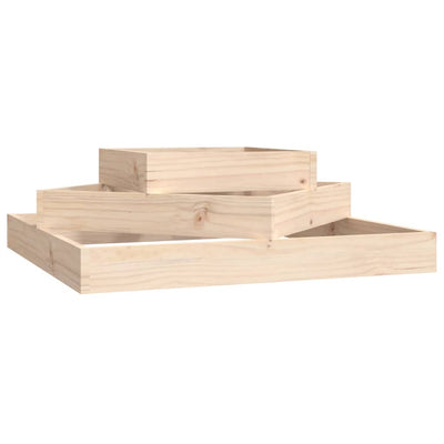 Vidaxx Pflanzgefäß 83x83x27 cm massives Kiefernholz
