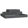 VIDAXL -Planungsbox 83x83x27 cm Festkiefergrau