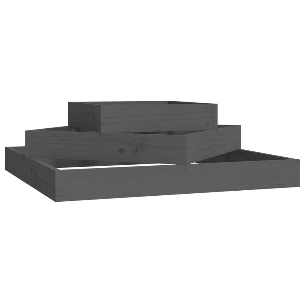 VIDAXL -Planungsbox 83x83x27 cm Festkiefergrau