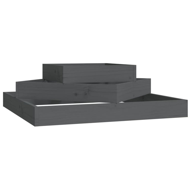 VIDAXL -Planungsbox 83x83x27 cm Festkiefergrau