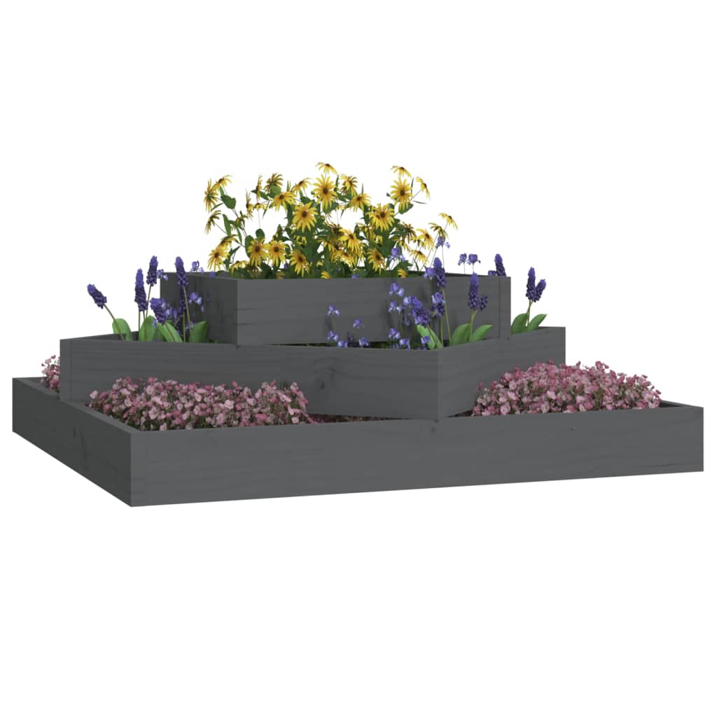 VIDAXL -Planungsbox 83x83x27 cm Festkiefergrau