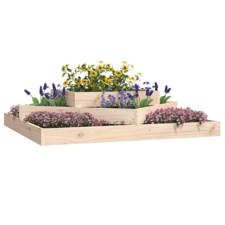 Vidaxx Pflanzgefäß 112x112x27 cm massives Kiefernholz