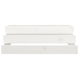 VIDAXL -Planungsbox 80x80x27 cm Festkiefer weiß - afbeelding 3