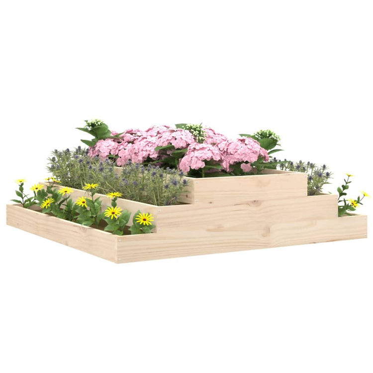 VIDAXL -Planungsbox 110x110x27 cm Festkiefer