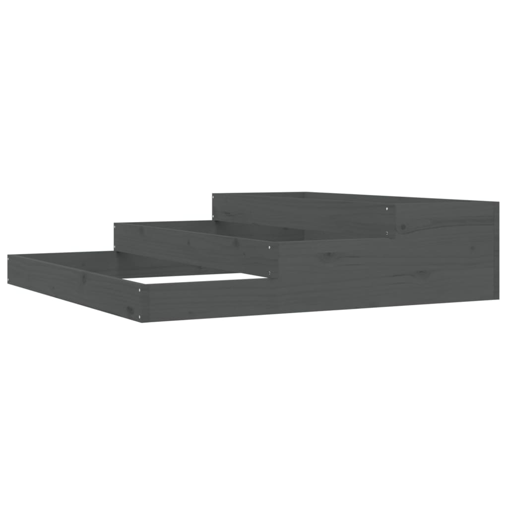VIDAXL -Planungsbox 107x107x27 cm Festkiefergrau