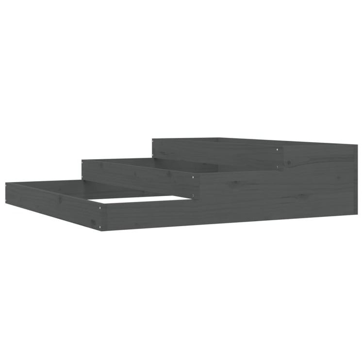 VIDAXL -Planungsbox 107x107x27 cm Festkiefergrau