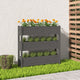 VIDAXL -Planungsbox 112x25x104.5 cm Festkiefergrau
