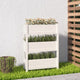 VIDAXL -Planungsbox 77x25x104.5 cm Festkiefer weiß