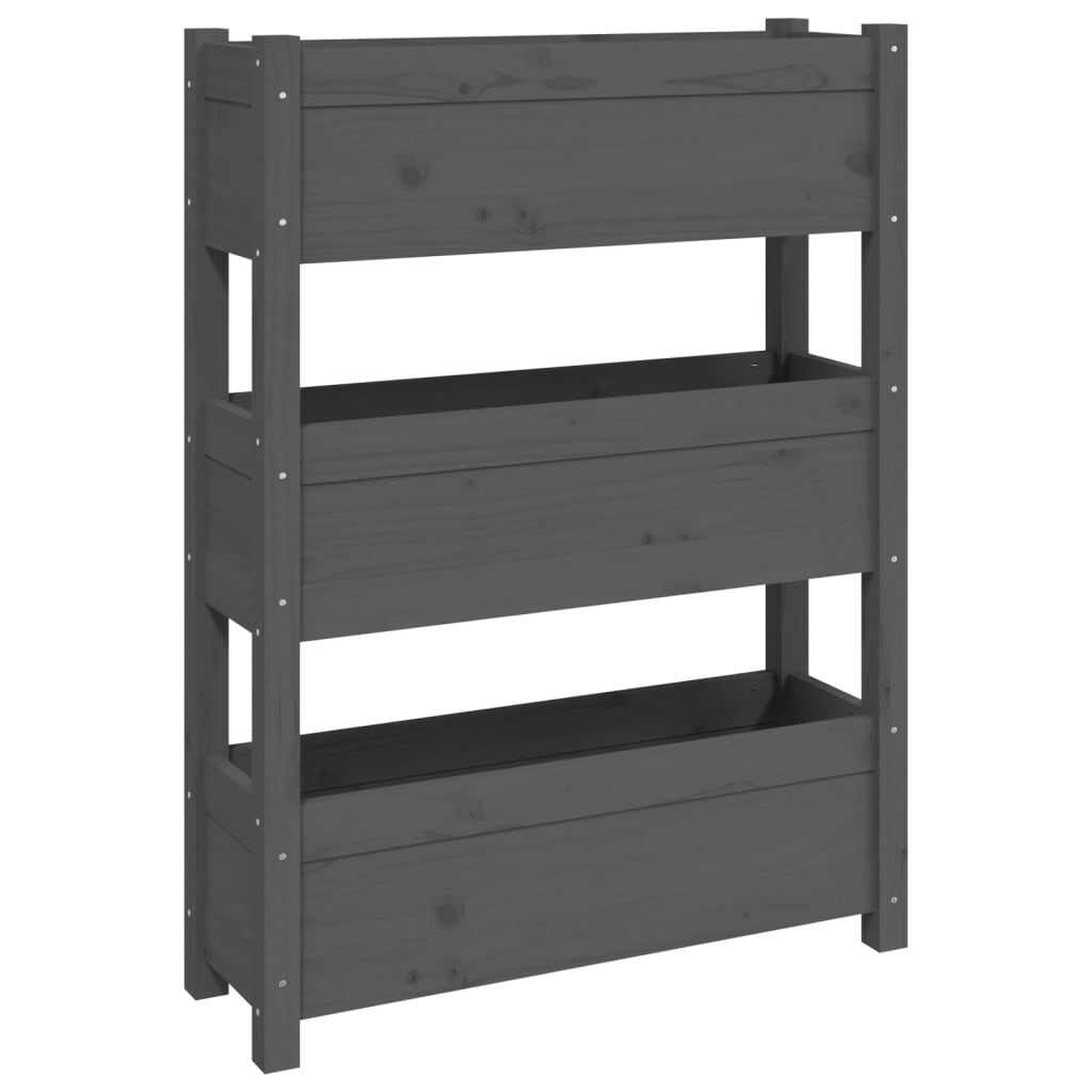 VIDAXL -Planungsbox 77x25x104.5 cm Festkiefergrau