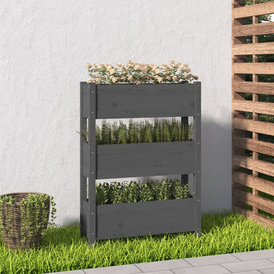 VIDAXL -Planungsbox 77x25x104.5 cm Festkiefergrau