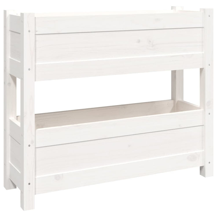 VIDAXL -Planungsbox 77x25x66 cm Festkiefer weiß