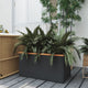 Vidaxx Pflanzgefäß 80x40x40 cm Polyrattan schwarz