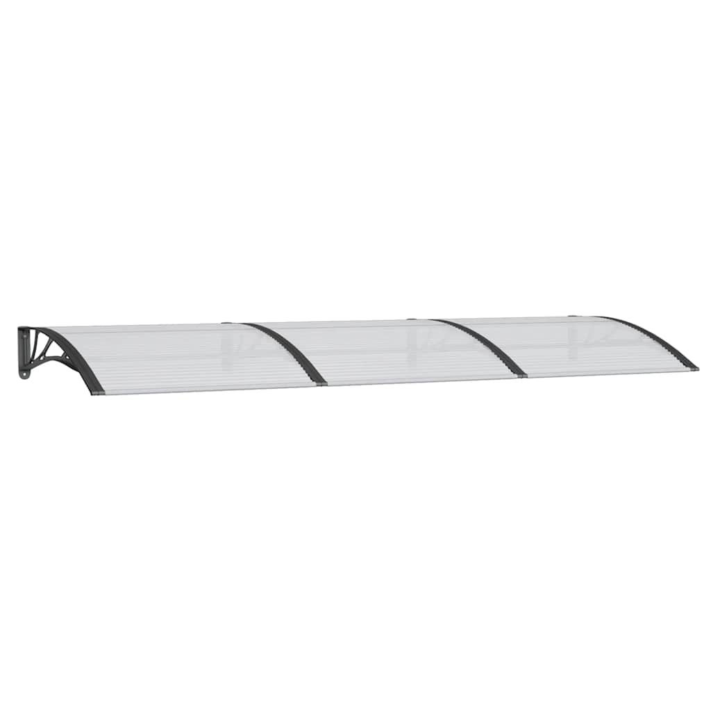 Vidaxl -Tür -Baldachin 300x100 cm Polycarbonat schwarz