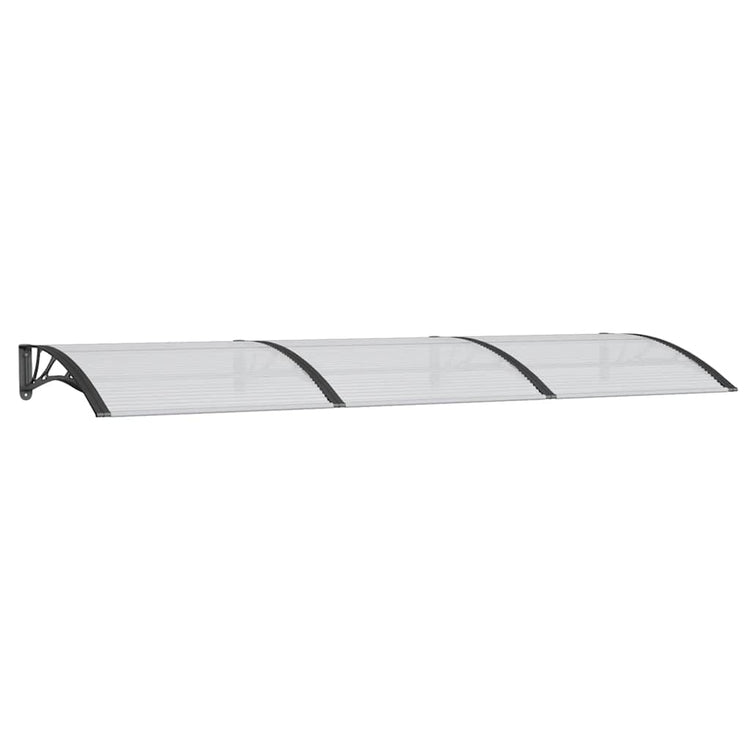 Vidaxl -Tür -Baldachin 300x100 cm Polycarbonat schwarz