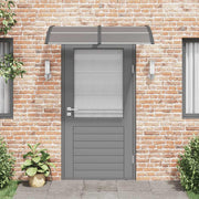 Vidaxl -Tür -Baldachin 150x100 cm Polycarbonat schwarz - afbeelding 3
