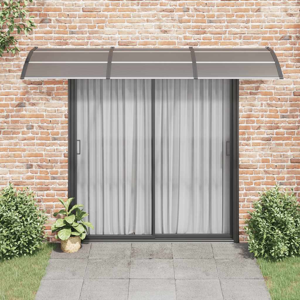 Vidaxl -Tür -Baldachin 300x100 cm Polycarbonat schwarz