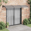 Vidaxl -Tür -Baldachin 300x100 cm Polycarbonat schwarz