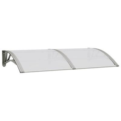 Vidaxl -Tür -Baldachin 150x75 cm Polycarbonatgrau