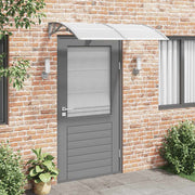 Vidaxl -Tür -Baldachin 150x75 cm Polycarbonatgrau - afbeelding 1