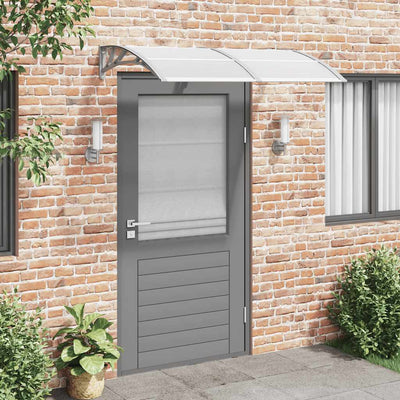 Vidaxl -Tür -Baldachin 150x75 cm Polycarbonatgrau