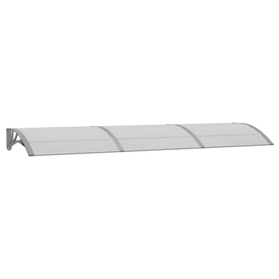 Vidaxl -Tür -Baldachin 300x75 cm Polycarbonatgrau