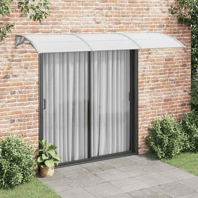 Vidaxl -Tür -Baldachin 300x75 cm Polycarbonatgrau