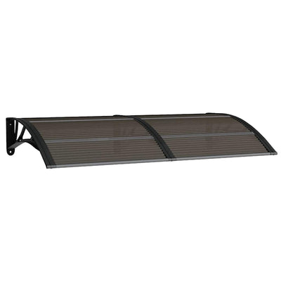 Vidaxl -Tür -Baldachin 150x75 cm Polycarbonat schwarz