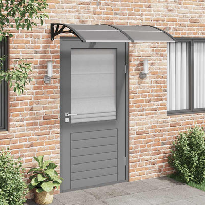 Vidaxl -Tür -Baldachin 150x75 cm Polycarbonat schwarz