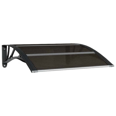 Vidaxl -Tür -Baldachin 80x75 cm Polycarbonat schwarz