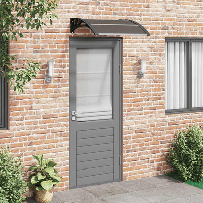Vidaxl -Tür -Baldachin 80x75 cm Polycarbonat schwarz